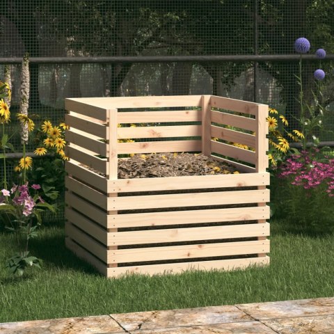  Kompostownik, 80x80x78 cm, lite drewno sosnowe
