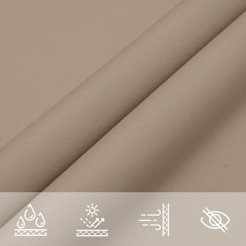 Prostokątny żagiel ogrodowy, tkanina Oxford, 3x5 m, taupe Prostokątny żagiel ogrodowy, tkanina Oxford, 3x5 m, taupe
