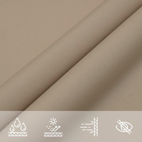 Prostokątny żagiel ogrodowy, tkanina Oxford, 5x7 m, taupe Prostokątny żagiel ogrodowy, tkanina Oxford, 5x7 m, taupe