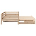  Sofa rozsuwana z szufladami, bez materaca, 90x190 cm