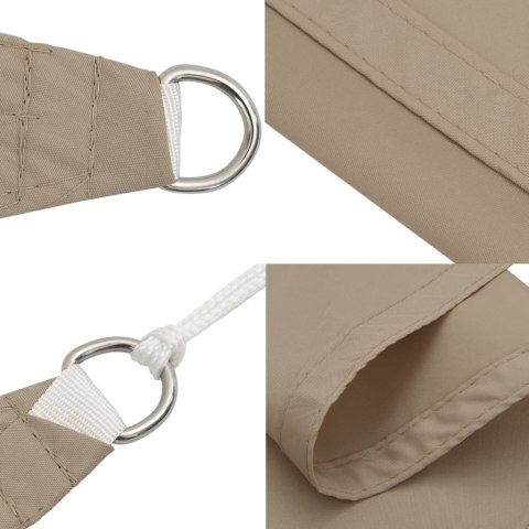 Prostokątny żagiel ogrodowy, tkanina Oxford, 2,5x5 m, taupe Prostokątny żagiel ogrodowy, tkanina Oxford, 2,5x5 m, taupe