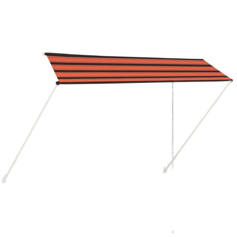 Zwijana markiza, 350x150 cm, pomarańczowo-brązowa Zwijana markiza, 350x150 cm, pomarańczowo-brązowa