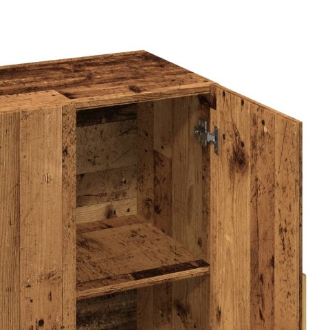 Szafka, stare drewno, 90x34x80 cm, materiał drewnopochodny Szafka, stare drewno, 90x34x80 cm, materiał drewnopochodny