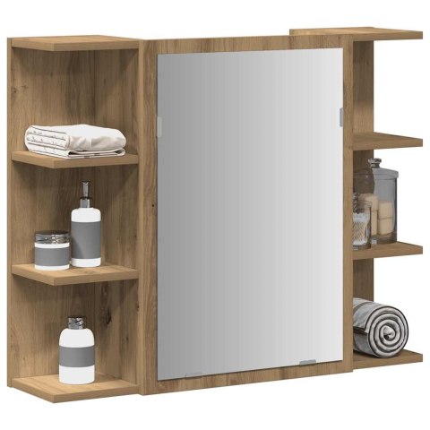 Szafka z lustrem, dąb artisan, 80x20,5x64 cm Szafka z lustrem, dąb artisan, 80x20,5x64 cm