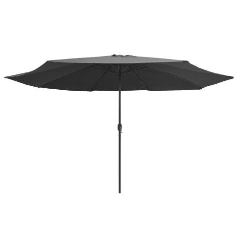 Parasol ogrodowy na metalowym słupku, 390 cm, antracytowy Parasol ogrodowy na metalowym słupku, 390 cm, antracytowy