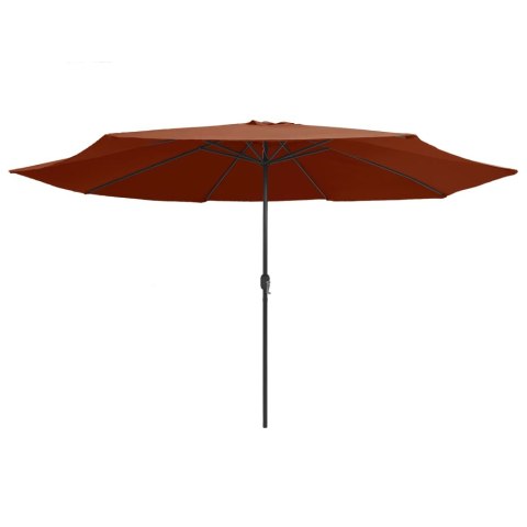 Parasol ogrodowy na metalowym słupku, 390 cm, terakota Parasol ogrodowy na metalowym słupku, 390 cm, terakota