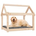  Legowisko dla psa, 81x60x70 cm, lite drewno sosnowe