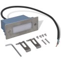  Wpuszczane lampki schodowe LED, 6 sztuk, 44x111x56 mm