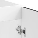 Szafka pod zlew vidaXL ""Porto"" z czarnym zlewem 80x46x84,5 cm z materiału drewnopochodnego
