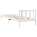  Dłuższe łóżko bez materaca, 100x210 cm, lite drewno sosnowe
