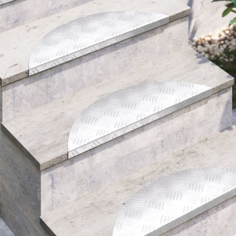  Aluminiowe nakładki na schody 5 sztuk Antypoślizgowe 60x18 cm
