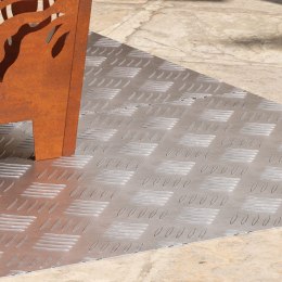  Płyty Aluminiowe w Krateczkę 2 szt. Antypoślizgowe 100x50 cm