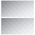  Płyty Aluminiowe w Krateczkę 2 szt. Antypoślizgowe 100x50 cm