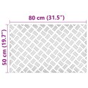  Płyty aluminiowe z rombowym wzorem 2 szt. Antypoślizgowe 80x50 cm