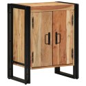  Szafka na buty Czarna 30x30x40 cm Lite drewno akacjowe i stal