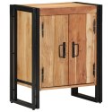  Szafka na buty Czarna 30x30x40 cm Lite drewno akacjowe i stal