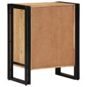  Szafka na buty Czarna 30x30x40 cm Lite drewno akacjowe i stal