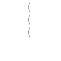  Spiralne podpory do roślin 20 sztuk 110 cm Stal