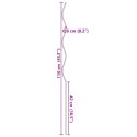  Spiralne podpory do roślin 20 sztuk 110 cm Stal