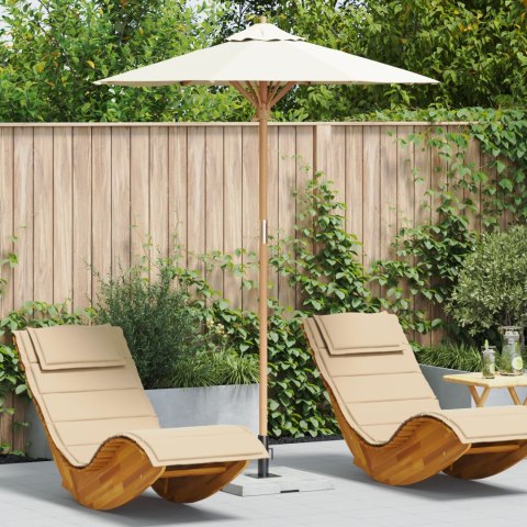 Parasol ogrodowy vidaXL Kremowy 180x230 cm z Bambusa