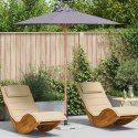  Ciemnoszary parasol ogrodowy 217x230 cm z bambusa