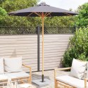  Ciemnoszary parasol ogrodowy 217x230 cm z bambusa