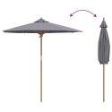  Ciemnoszary parasol ogrodowy 217x230 cm z bambusa