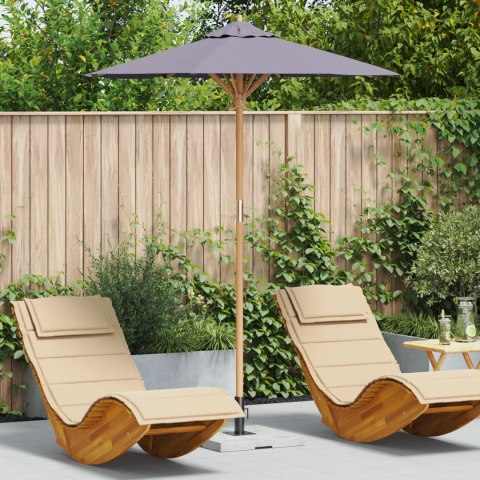  Parasol Ogrodowy Ciemnoszary 180x230 cm z Bambusa