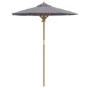  Parasol Ogrodowy Ciemnoszary 180x230 cm z Bambusa