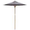  Parasol Ogrodowy Ciemnoszary 180x230 cm z Bambusa
