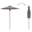  Parasol Ogrodowy Ciemnoszary 180x230 cm z Bambusa