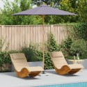  Parasol Ogrodowy Ciemnoszary 270x260 cm z Bambusa