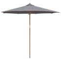  Parasol Ogrodowy Ciemnoszary 270x260 cm z Bambusa