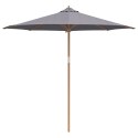  Parasol Ogrodowy Ciemnoszary 270x260 cm z Bambusa
