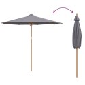  Parasol Ogrodowy Ciemnoszary 270x260 cm z Bambusa