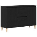  Szafka Black Oak 101x35x60 cm z drewna inżynieryjnego