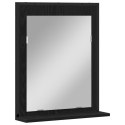 Lustro łazienkowe vidaXL Czarny Dąb 50x12x60 cm Materiał drewnopochodny