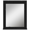 Lustro łazienkowe vidaXL Czarny Dąb 50x12x60 cm Materiał drewnopochodny