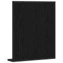 Lustro łazienkowe vidaXL Czarny Dąb 50x12x60 cm Materiał drewnopochodny
