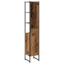 Szafka łazienkowa vidaXL Stare drewno 33x33x185,5 cm Drewno inżynieryjne