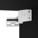 Lustro do łazienki LED vidaXL z szafką w czarnym dębie 60x12x45 cm z materiału drewnopochodnego
