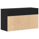 Ławka do przedpokoju vidaXL Czarny Dąb 60x30x45 cm z drewna inżynieryjnego