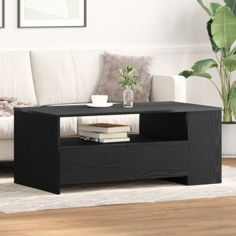 Stolik kawowy vidaXL Czarny Dąb 102x55x43,5 cm Wykonany z Drewna Inżynieryjnego