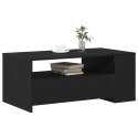 Stolik kawowy vidaXL Czarny Dąb 102x55x43,5 cm Wykonany z Drewna Inżynieryjnego