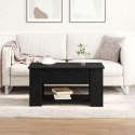Stolik kawowy vidaXL z czarnego dębu 79x49x41 cm z drewna inżynieryjnego