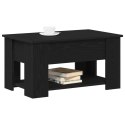 Stolik kawowy vidaXL z czarnego dębu 79x49x41 cm z drewna inżynieryjnego