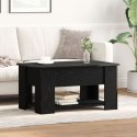 Stolik kawowy vidaXL z czarnego dębu 79x49x41 cm z drewna inżynieryjnego