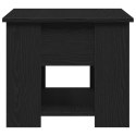 Stolik kawowy vidaXL z czarnego dębu 79x49x41 cm z drewna inżynieryjnego