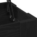 Stolik kawowy vidaXL z czarnego dębu 79x49x41 cm z drewna inżynieryjnego
