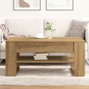 Stolik kawowy vidaXL z dębu artisan 102x55x45 cm z drewna inżynieryjnego